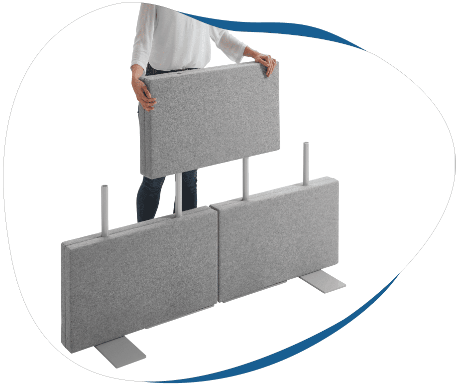 Absorber Modul- Stellwände PET G94 Ropimex Aufbau Absorber Modul- Stellwände PET G94 Ropimex Aufbau