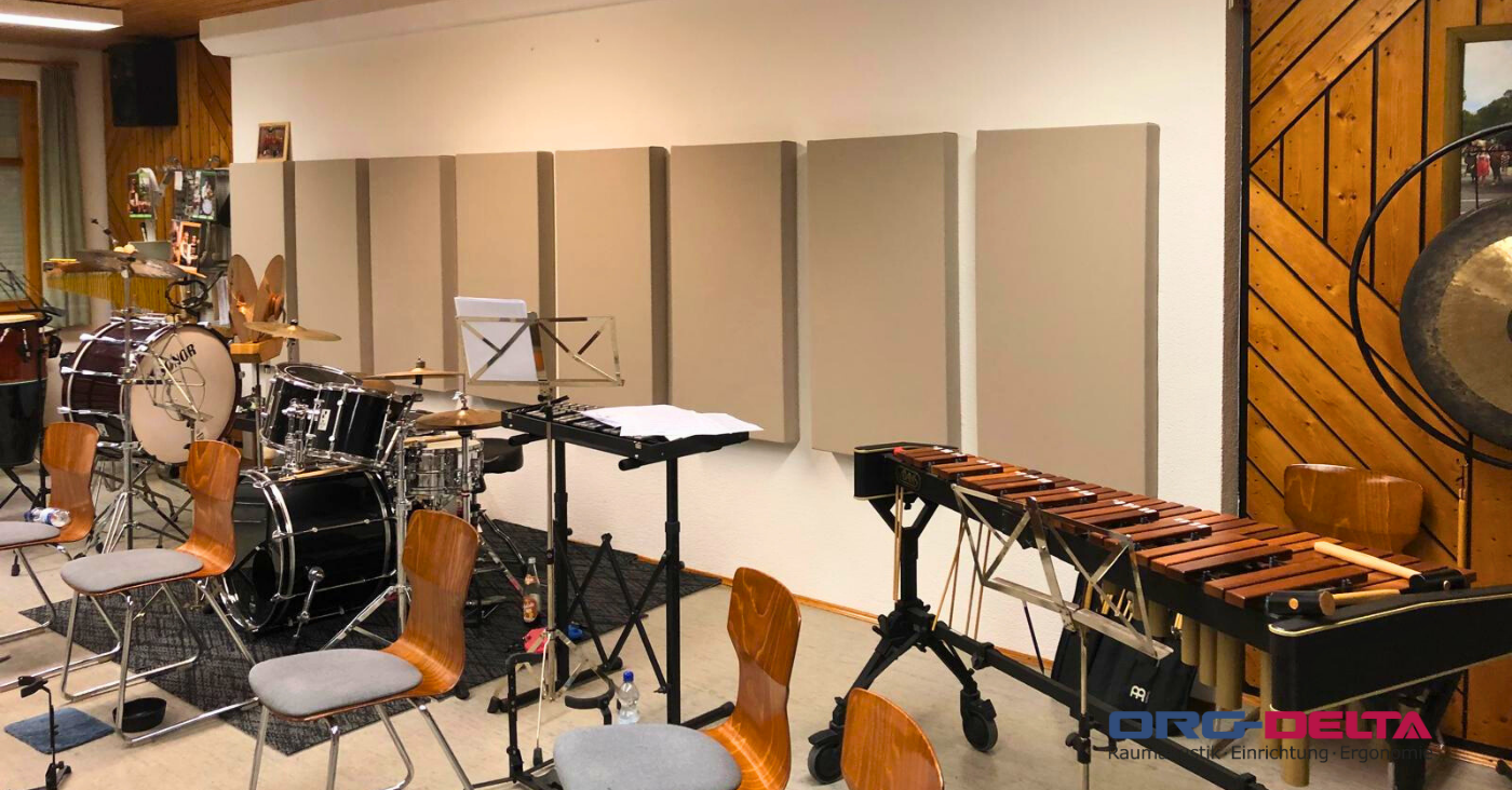 Akustik mit Wirkung: ORG-DELTA optimiert den Proberaum des Musikverein Marbach - optimale Raumakustik