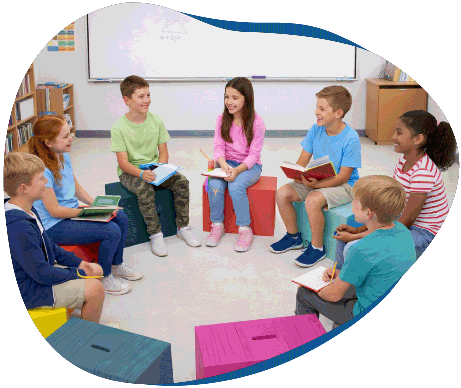 X-Brick Klassenzimmer Sitzkreis