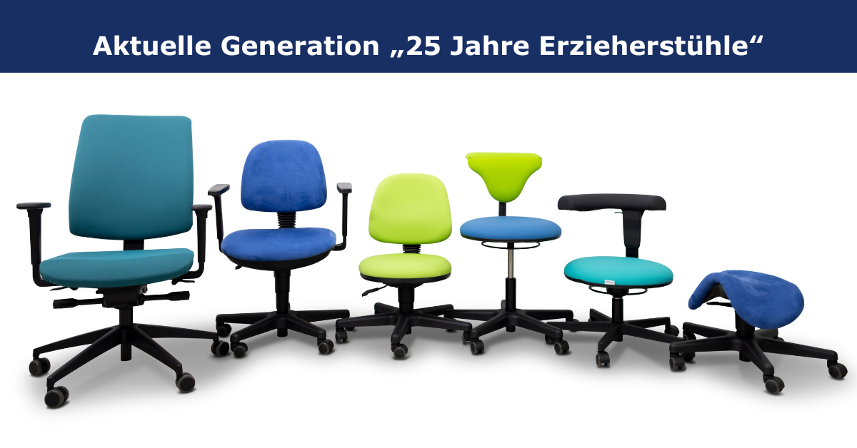 Alle Modelle der aktuellen Erzieherstühle von ORG-DELTA